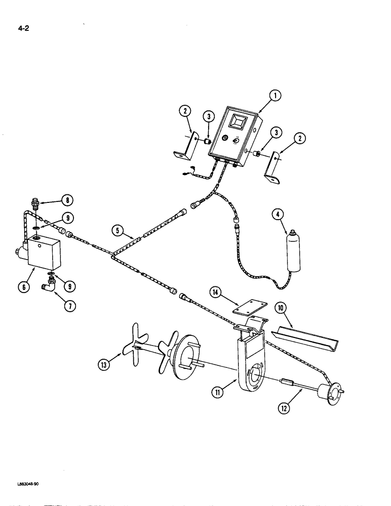 Схема запчастей Case IH 496 - (4-2) - MEMORY DEPTH CONTROL (04) - ELECTRICAL SYSTEMS