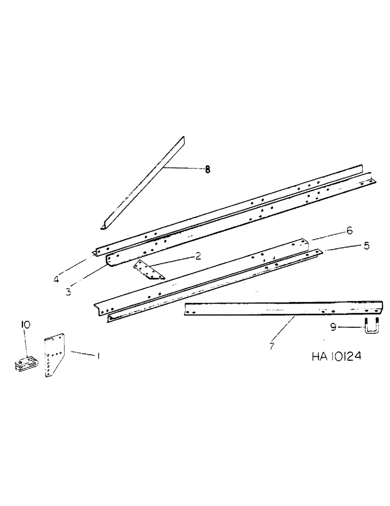 Схема запчастей Case IH 55 - (C-05) - TRACTOR HITCH, 7 FOOT MODEL 