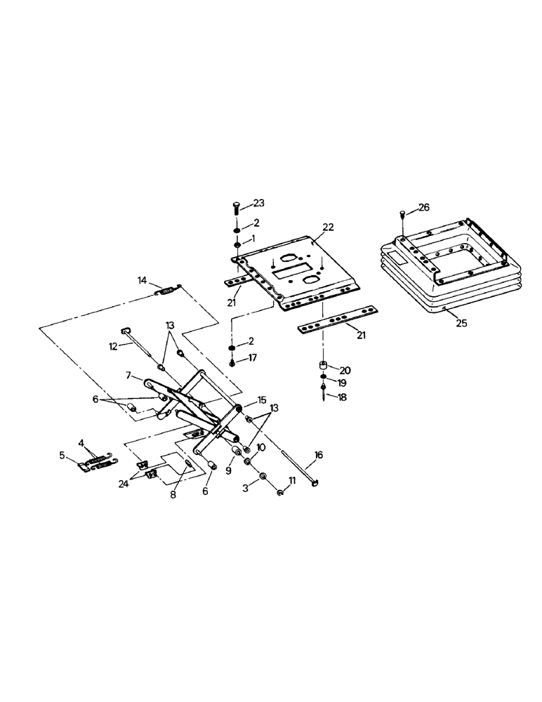 Схема запчастей Case IH ST325 - (01-21) - SEAT ASSEMBLY, UPPER SUSPENSION (10) - CAB