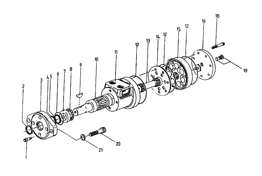 Схема запчастей Case IH 7700 - (B03.05[01]) - Hydraulic Motor {S Char-lynn: 14 cu.in.} (35) - HYDRAULIC SYSTEMS