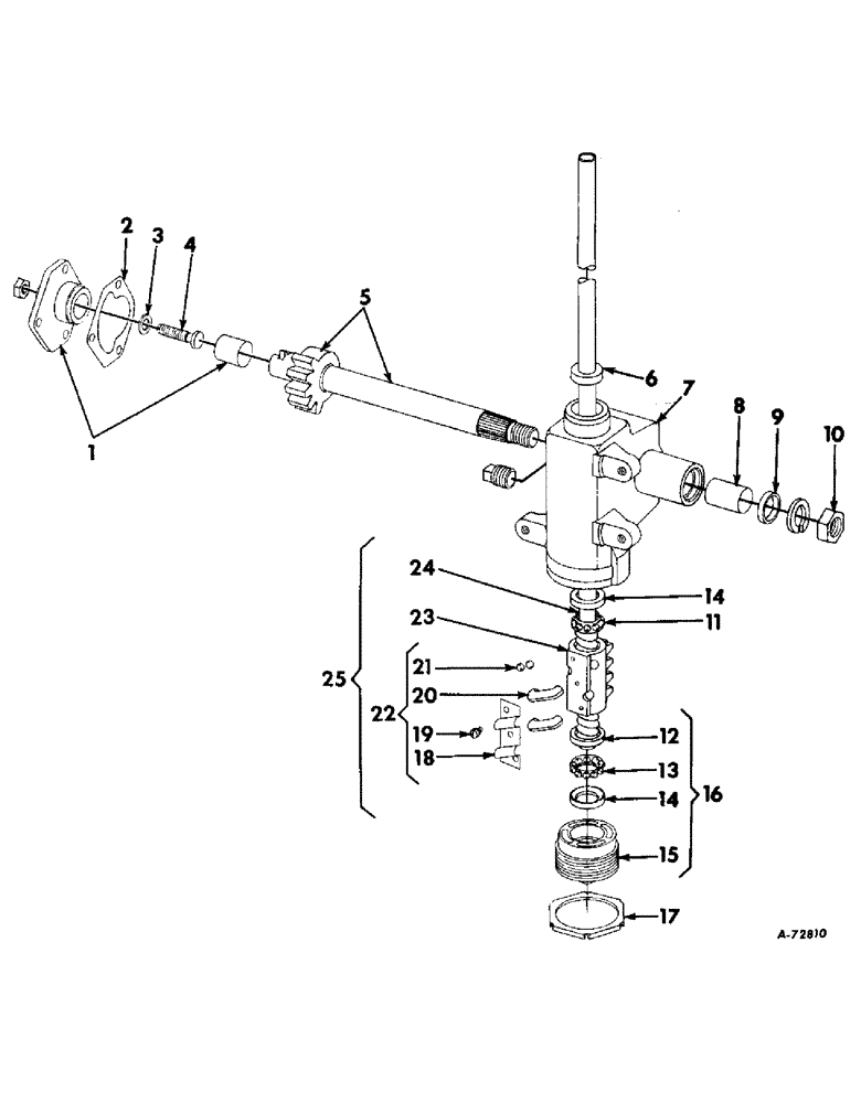 Схема запчастей Case IH 503 - (123) - STEERING CASE, SAGINAW, SERIAL NO 868 TO 950 (41) - STEERING