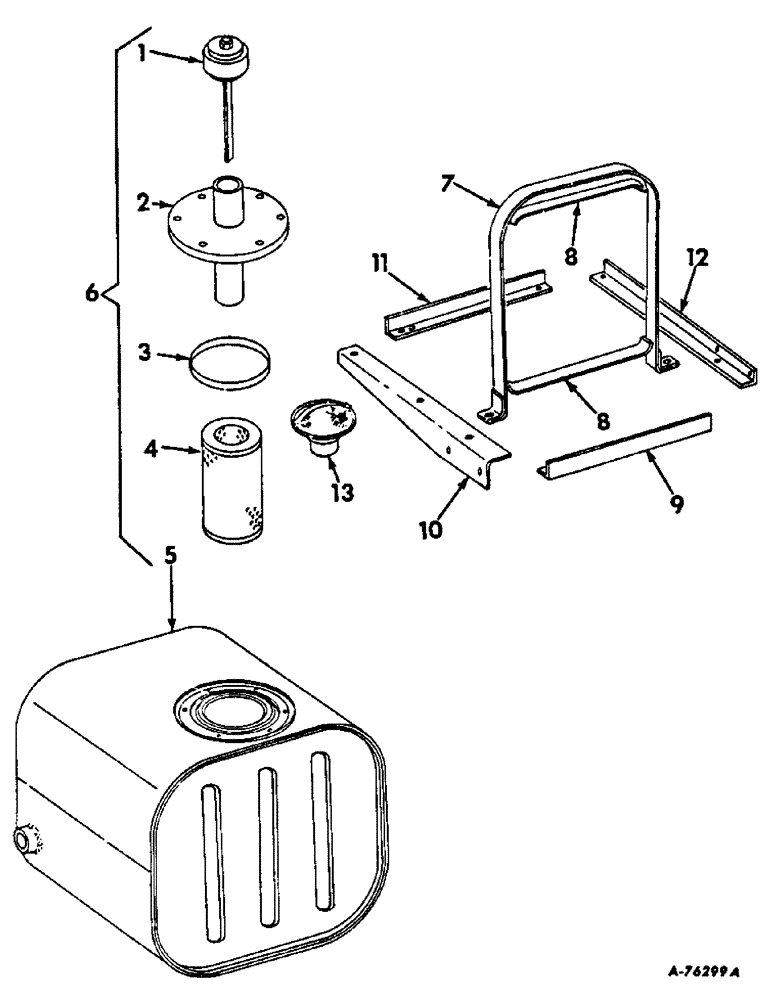 Схема запчастей Case IH 315 - (F-22) - HYDRAULICS SYSTEM, HYDRAULIC RESERVOIR, FOR HYDROSTATIC GROUND DRIVE (07) - HYDRAULIC SYSTEM