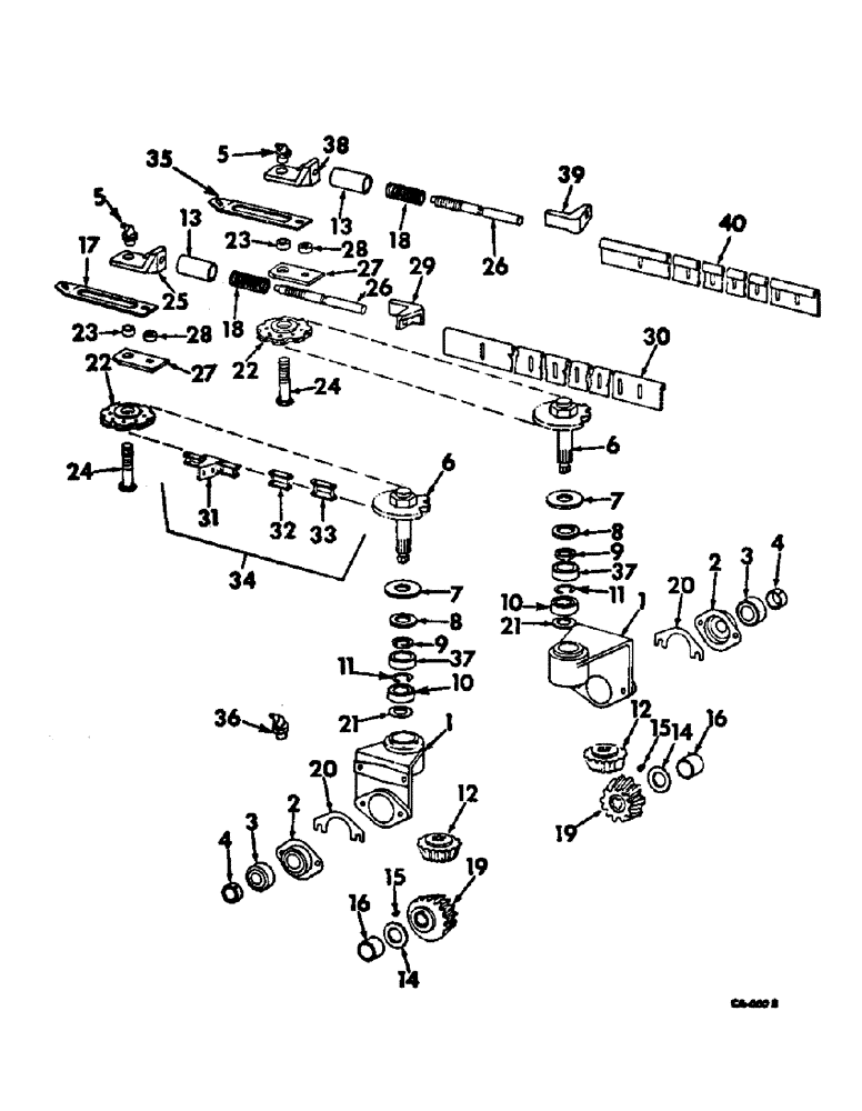 Схема запчастей Case IH 763 - (N-26) - GATHERER (58) - ATTACHMENTS/HEADERS