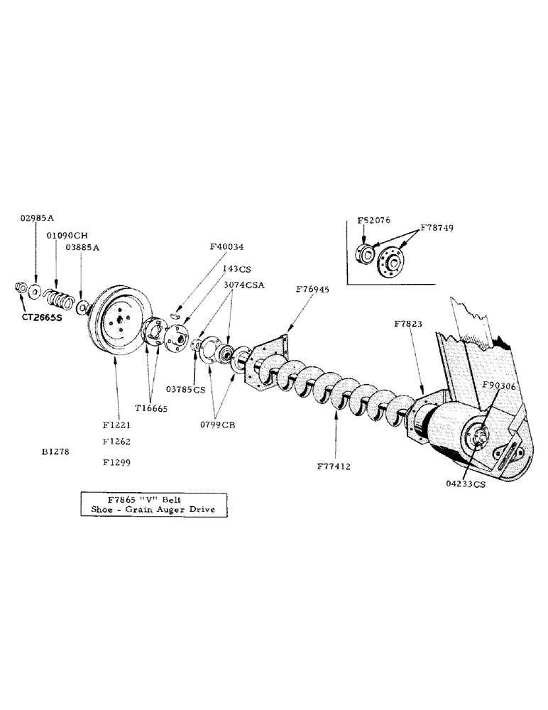 Схема запчастей Case IH 800 - (102) - GRAIN AUGER (80) - CROP STORAGE/UNLOADING