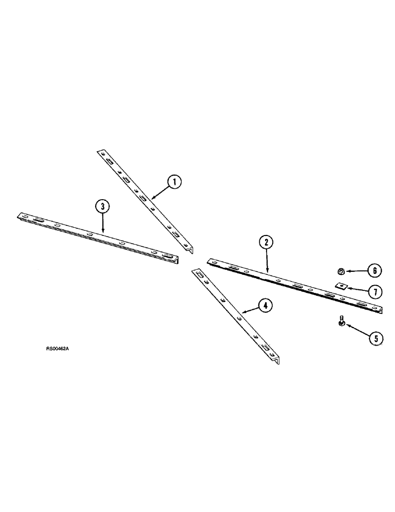 Схема запчастей Case IH 3800 - (9-24) - SCRAPER SUPPORTS, NON-FOLDING HARROW, 9 INCH SPACING (09) - CHASSIS/ATTACHMENTS