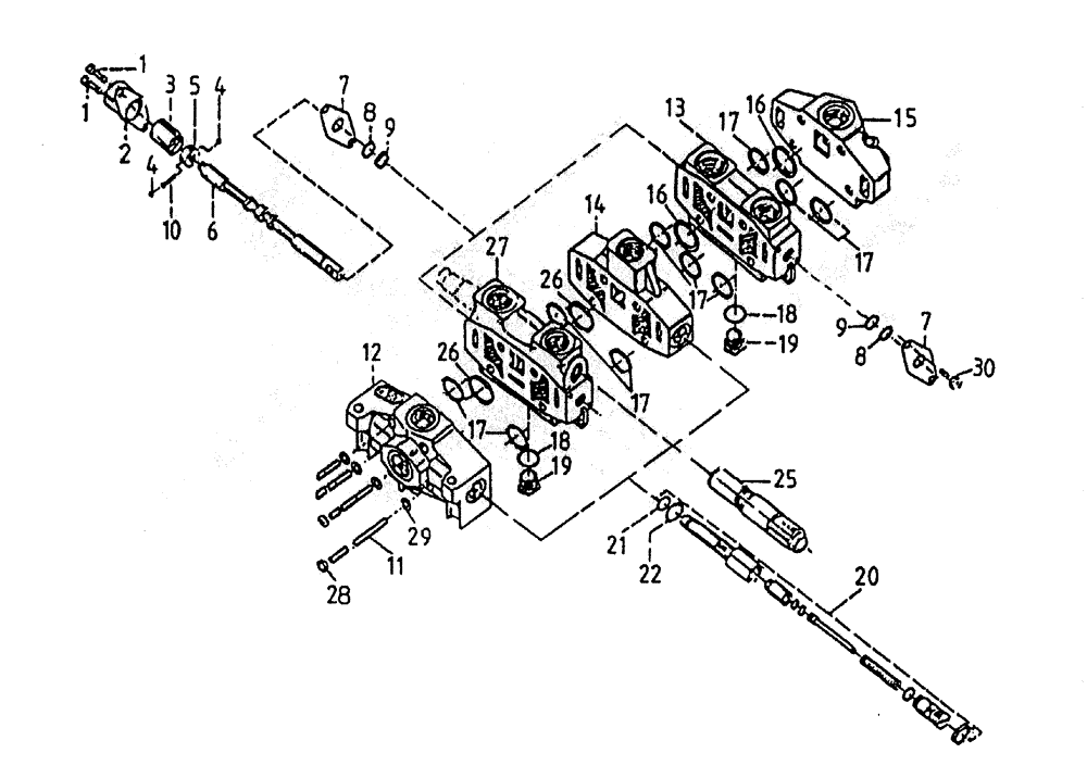 Схема запчастей Case IH 7700 - (B04-05A) - HYDRAULIC VALVE * A20, (SHREDDER TOPPER AND ELEVATOR) Hydraulic Components & Circuits