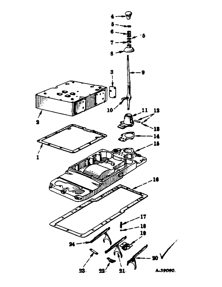 Схема запчастей Case IH 300 - (232) - CHASSIS, GEAR SHIFT MECHANISM, REAR FRAME AND HYDRAULIC RESERVOIR COVERS (12) - CHASSIS