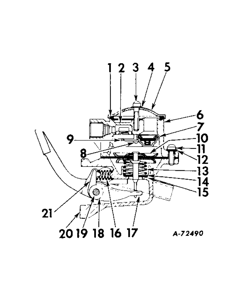 Схема запчастей Case IH B414 - (034) - FUEL SYSTEM, FUEL FEED PUMP, DIESEL ENGINE TRACTORS (02) - FUEL SYSTEM