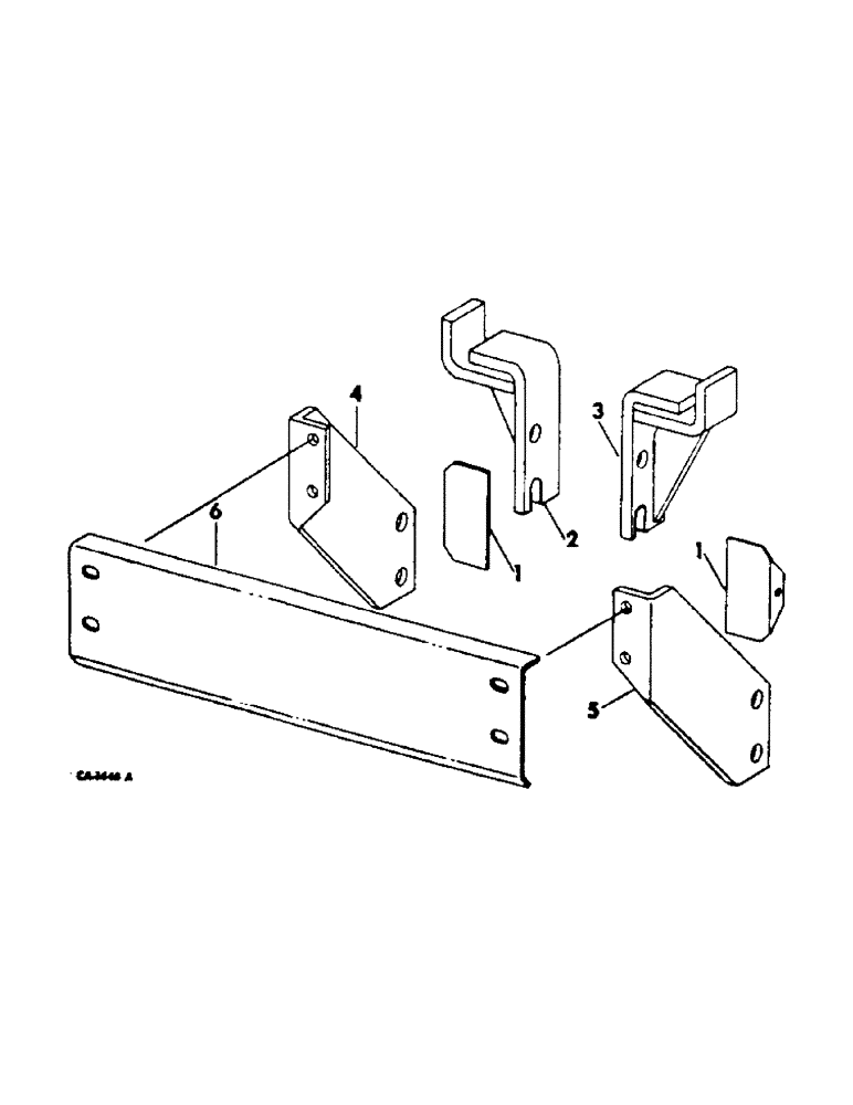 Схема запчастей Case IH 454 - (17-04) - MOUNTED EQUIPMENT, FRAME AND BRACKETS Mounted Equipment