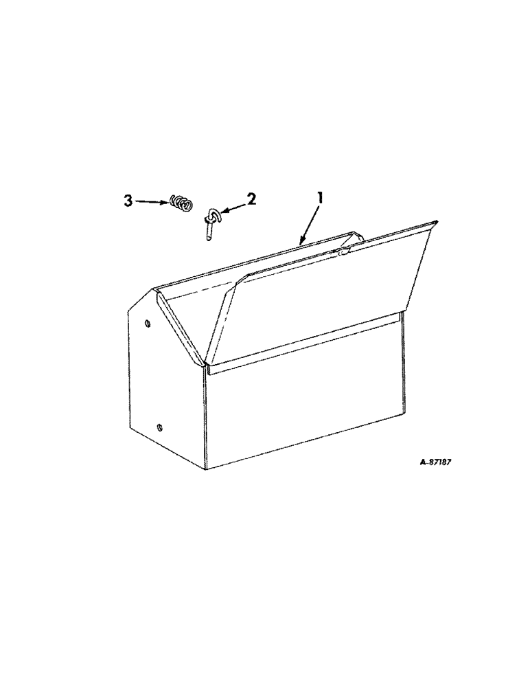 Схема запчастей Case IH 2424 - (163[A]) - MISCELLANEOUS EQUIPMENT, TOOL BOX Miscellaneous Equipment