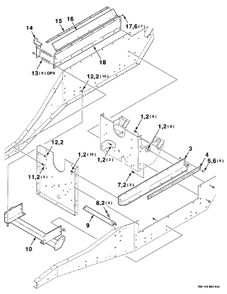 Схема запчастей Case IH 8610 - (7-04) - MAINFRAME ROTOR HOUSING ASSEMBLY, SERIAL NUMBER CFH0096412 AND LATER (64) - CHOPPING