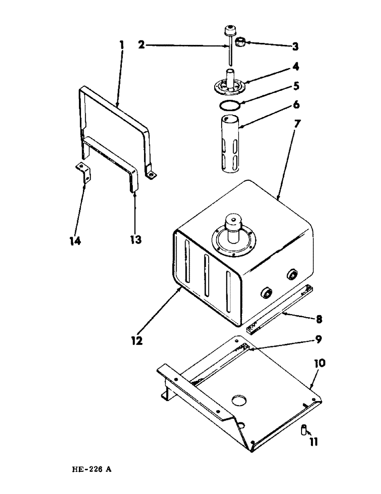Схема запчастей Case IH 275 - (F-13) - HYDRAULIC SYSTEM, HYDRAULIC OIL RESERVOIR AND MOUNTING (07) - HYDRAULIC SYSTEM