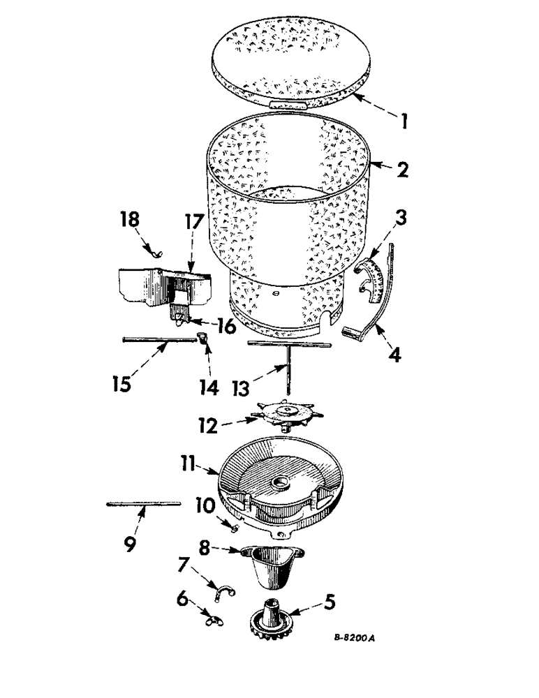 Схема запчастей Case IH 101 - (H-04) - HOPPER 