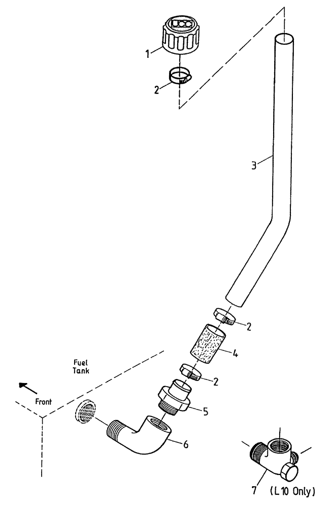 Схема запчастей Case IH 7700 - (C02[55A]) - FUEL TANK BREATHER Engine & Engine Attachments