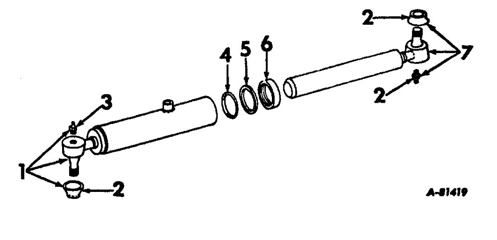 Схема запчастей Case IH 444 - (J-05) - STEERING MECHANISM, POWER STEERING CYLINDER Steering Mechanism