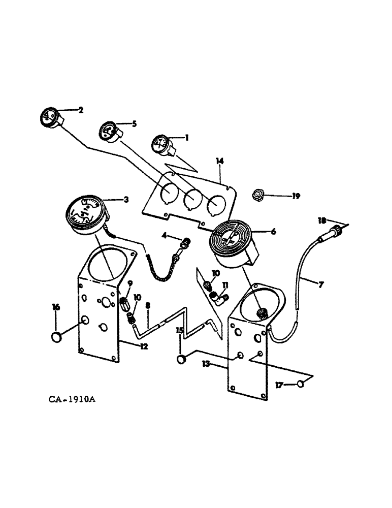 Схема запчастей Case IH 1466 - (11-3) - INSTRUMENTS, INSTRUMENT PANELS AND GAUGES, 1466 TRACTOR Instruments