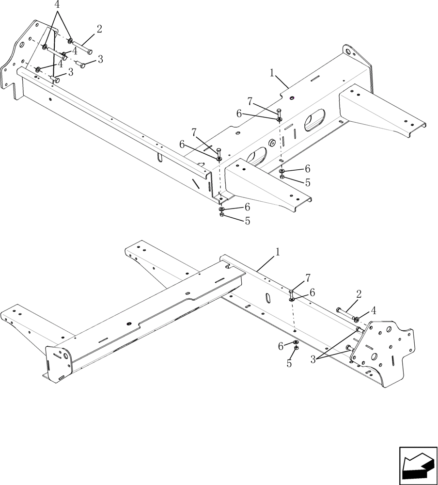 Схема запчастей Case IH 8010 - (10.012.02[02]) - FRAME, ENGINE - 7010/8010 (10) - ENGINE