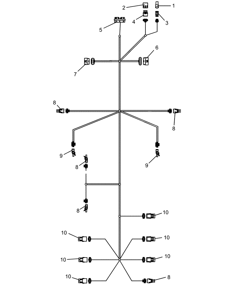 Схема запчастей Case IH 1260 - (55.512.13) - ELECTRICAL - FRAME HARNESS (55) - ELECTRICAL SYSTEMS