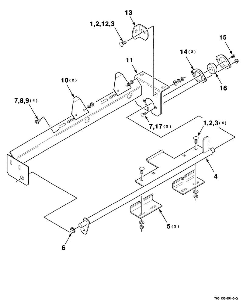 Схема запчастей Case IH 8840 - (05-016) - LOCK ASSEMBLY (33) - BRAKES & CONTROLS
