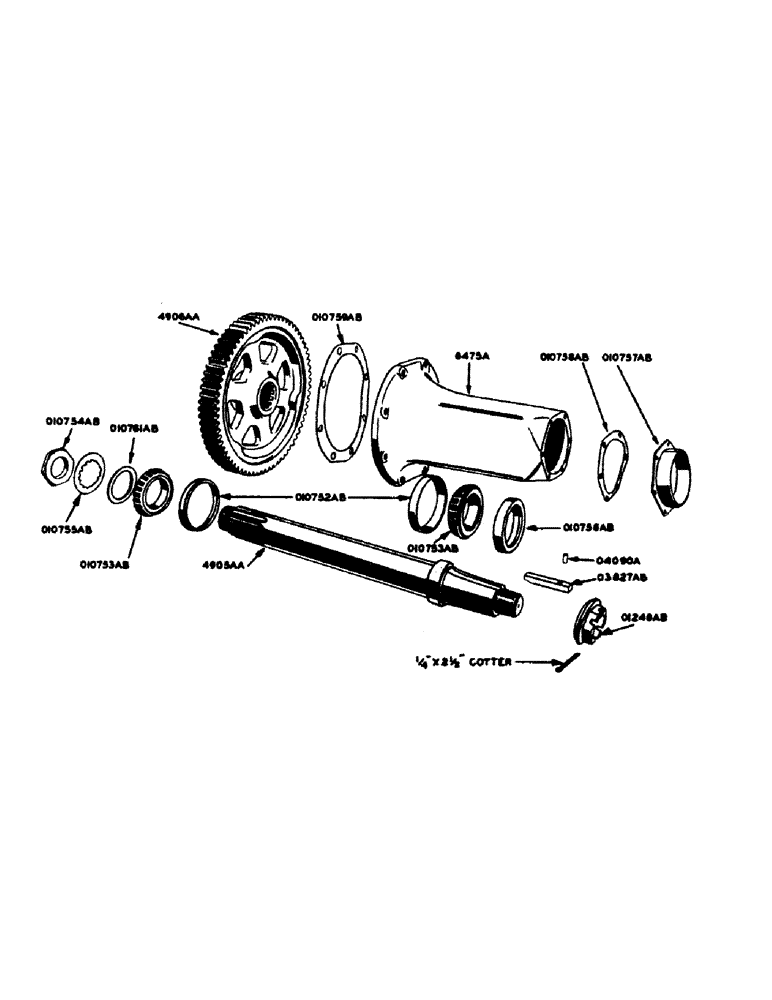 Схема запчастей Case IH 700 - (135) - REAR AXLE, FOR STANDARD 4-WHEEL TRACTORS (06) - POWER TRAIN