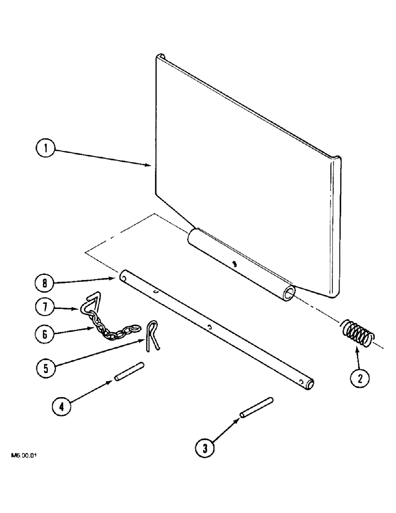 Схема запчастей Case IH 2150 - (9-158[C]) - REG. PLATE MOUNTING, 2150 - (P.I.N. : CGC15014-) (09) - CHASSIS/ATTACHMENTS