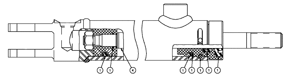 Схема запчастей Case IH SPX3320 - (07-010) - FRONT LADDER FOLD CYLINDER Cylinders