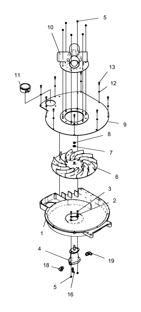 Схема запчастей Case IH 1220 - (35.720.27) - FAN ASSEMBLY (35) - HYDRAULIC SYSTEMS