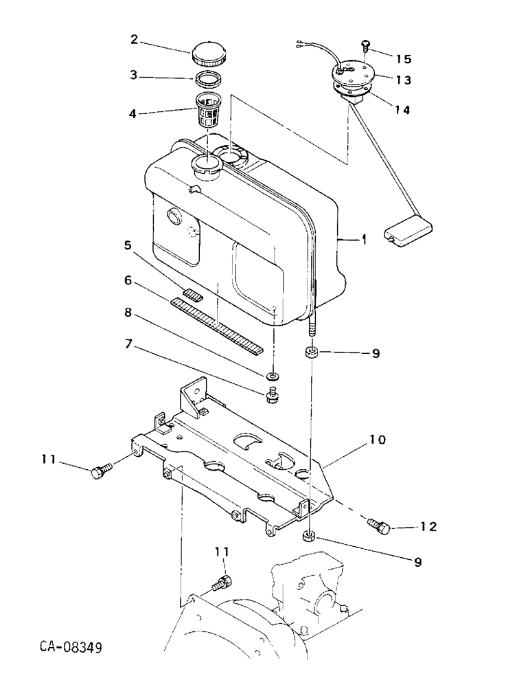 Схема запчастей Case IH 234 - (12-06) - POWER, FUEL TANK AND SUPPORTS, 234 Power