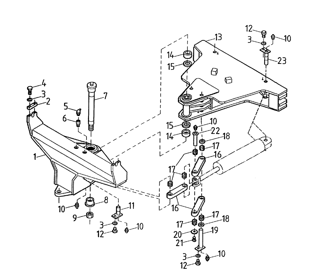 Схема запчастей Case IH 7700 - (A03-35) - ELEVATOR SLEW MECHANISM Mainframe & Functioning Components