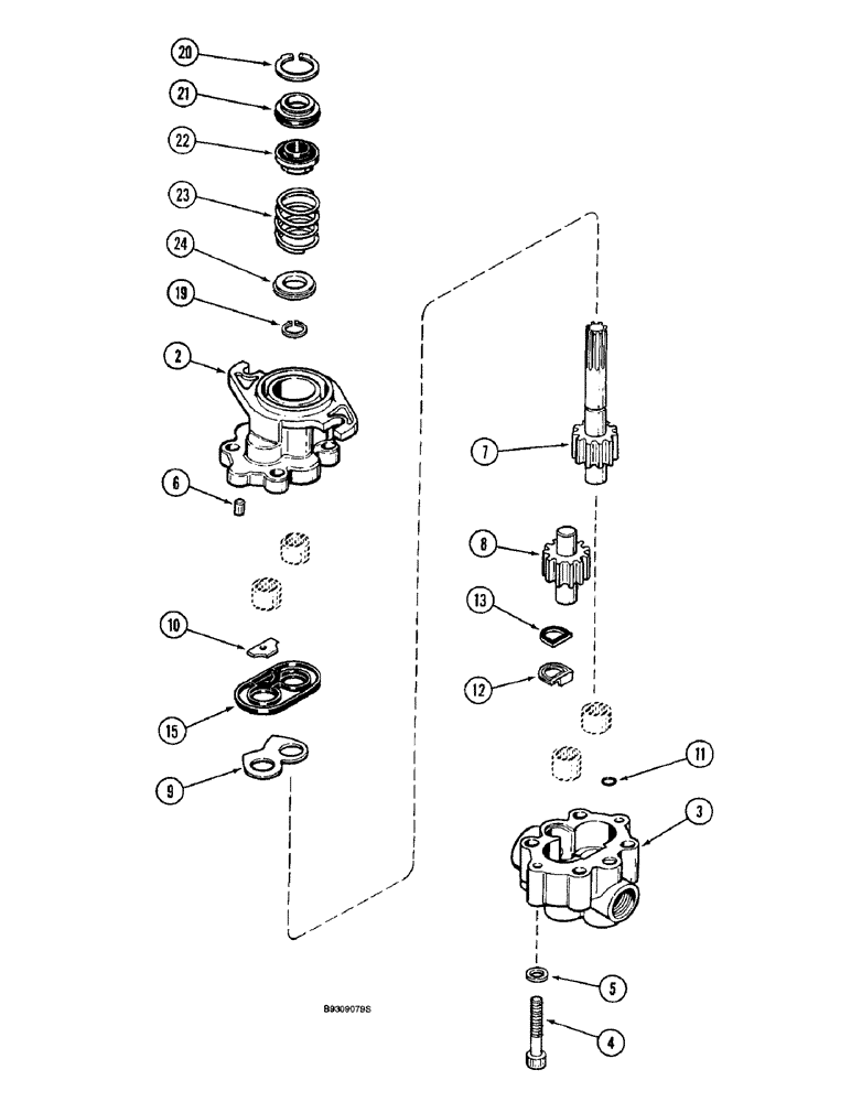 Схема запчастей Case IH 955 - (8-150) - SEED MODULE BLOWER MOTOR, ALL RIGID, VERTICAL FOLD & FRONT FOLD PLANTERS (08) - HYDRAULICS