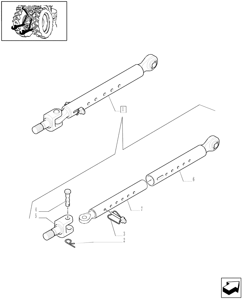 Схема запчастей Case IH JX1095C - (1.89.9/ A) - LATERAL STABILIZERS - BREAKDOWN (09) - IMPLEMENT LIFT