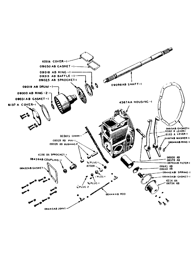 Схема запчастей Case IH SO-SERIES - (112) - HYDRAULIC SINGLE AND DUAL CONTROL UNIT, MAIN HOUSING AND PUMP DRIVE, S, SC, SO (08) - HYDRAULICS
