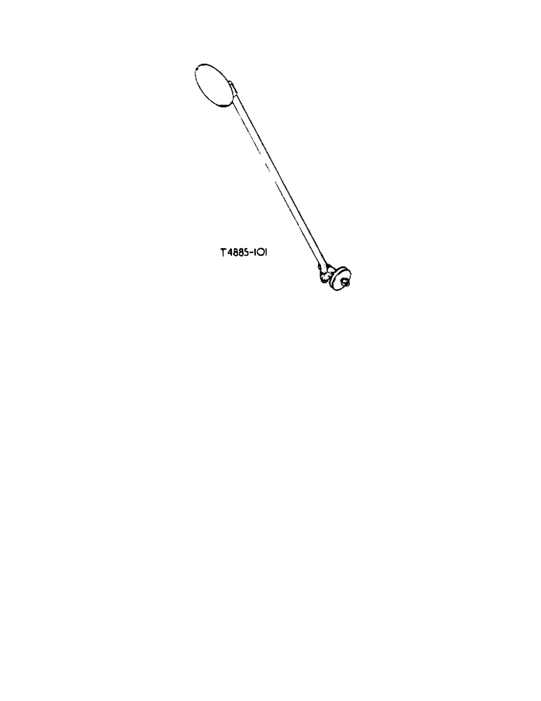 Схема запчастей Case IH 434 - (6-102) - DRIVING MIRROR ATTACHMENT - ATTACHMENTS (88) - ACCESSORIES