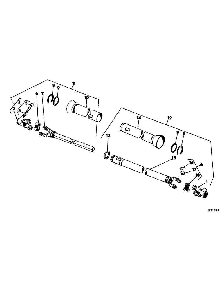 Схема запчастей Case IH 1150 - (O-6) - POWER TAKE OFF UNIVERSAL (540 RPM) 
