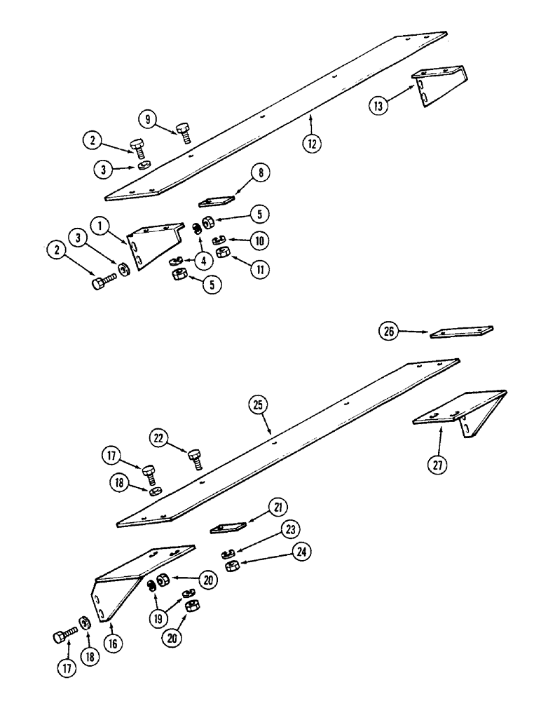 Схема запчастей Case IH 90 - (19A) - GUARD PLATE, 72 INCH (1828.8 MM) BUCKET (82) - FRONT LOADER & BUCKET