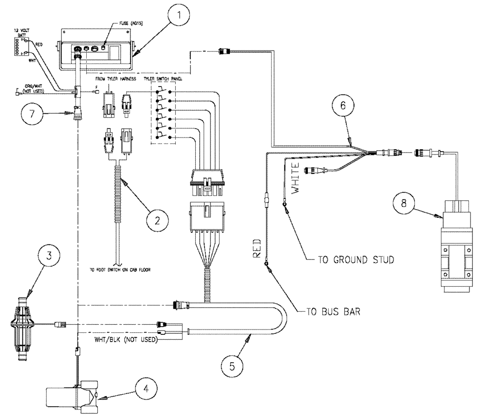 Схема запчастей Case IH SPX2130 - (12-002) - CONTROLLER , RAVEN - 460 (06) - ELECTRICAL