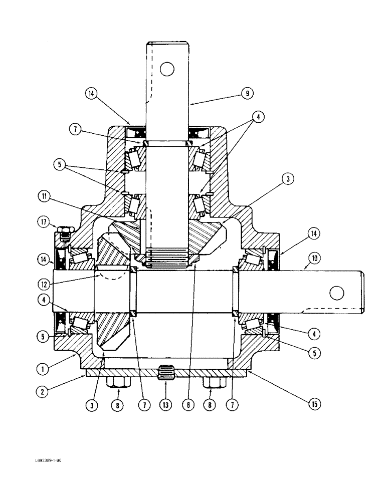Схема запчастей Case IH 61MS - (44) - DRIVE GEARBOX ASSEMBLY 