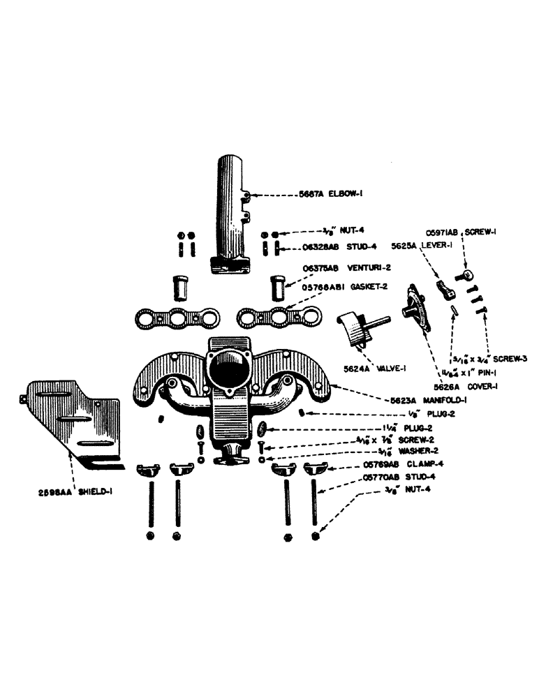 Схема запчастей Case IH S-SERIES - (019) - LOW COST FUEL MANIFOLD, S, SC, SO (02) - ENGINE