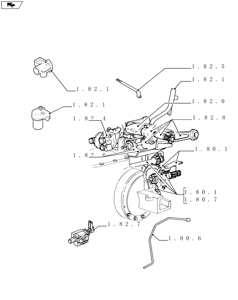 Схема запчастей Case IH FARMALL 95U - (SEC. 07) - HYDRAULIC SYSTEM (00) - GENERAL