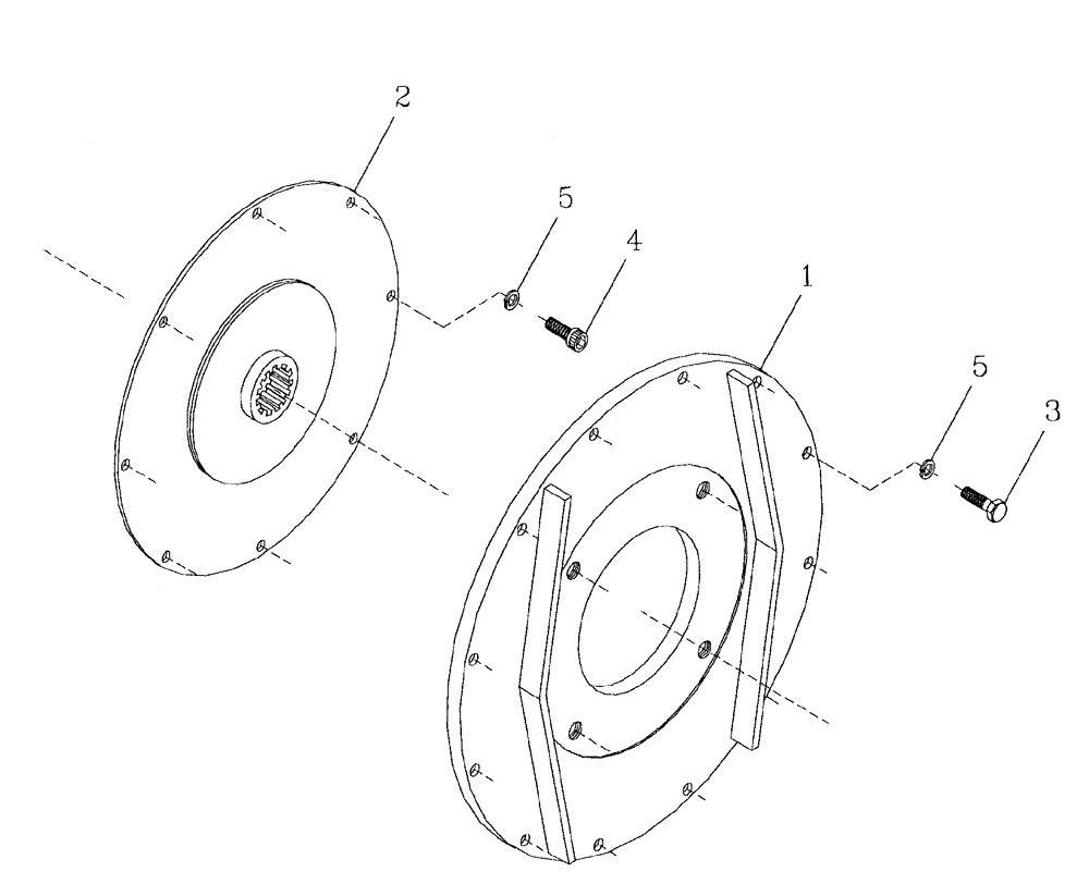 Схема запчастей Case IH AUSTOFT - (C02-01) - PUMP ADAPTOR AND DRIVE PLATE Engine & Engine Attachments