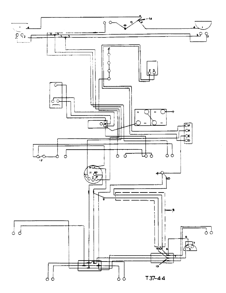 Схема запчастей Case IH B275 - (046) - ELECTRICAL SYSTEM, HEAD AND PLOUGH LAMP ATTACHMENT (06) - ELECTRICAL SYSTEMS