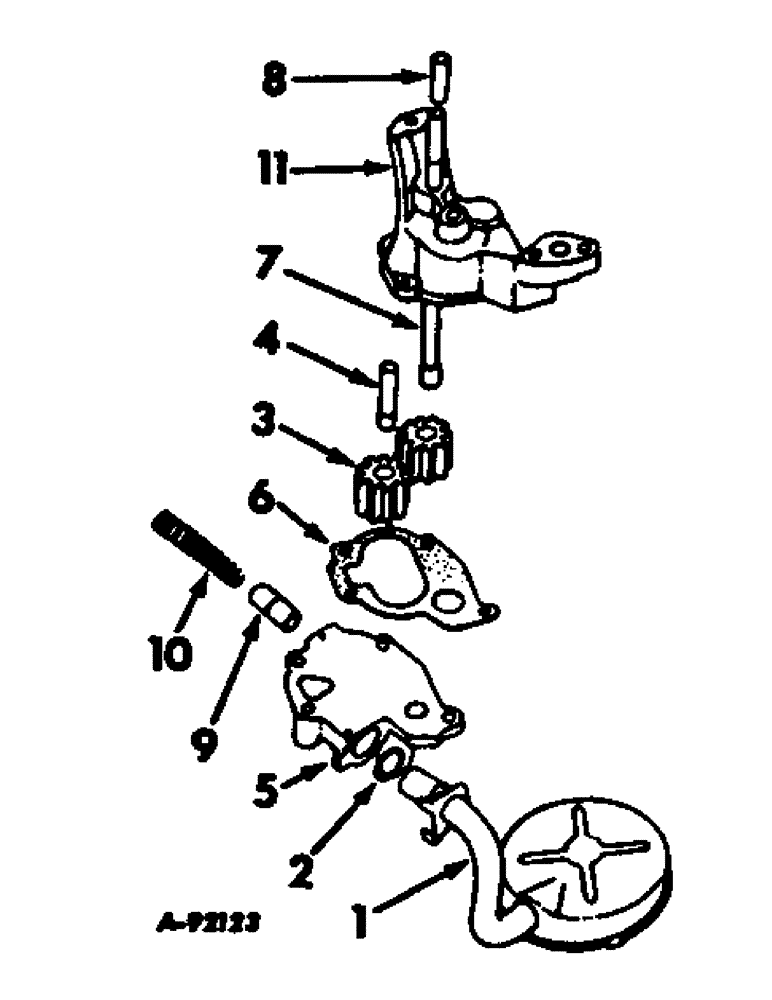 Схема запчастей Case IH V-345 - (B-28) - OIL PUMP 