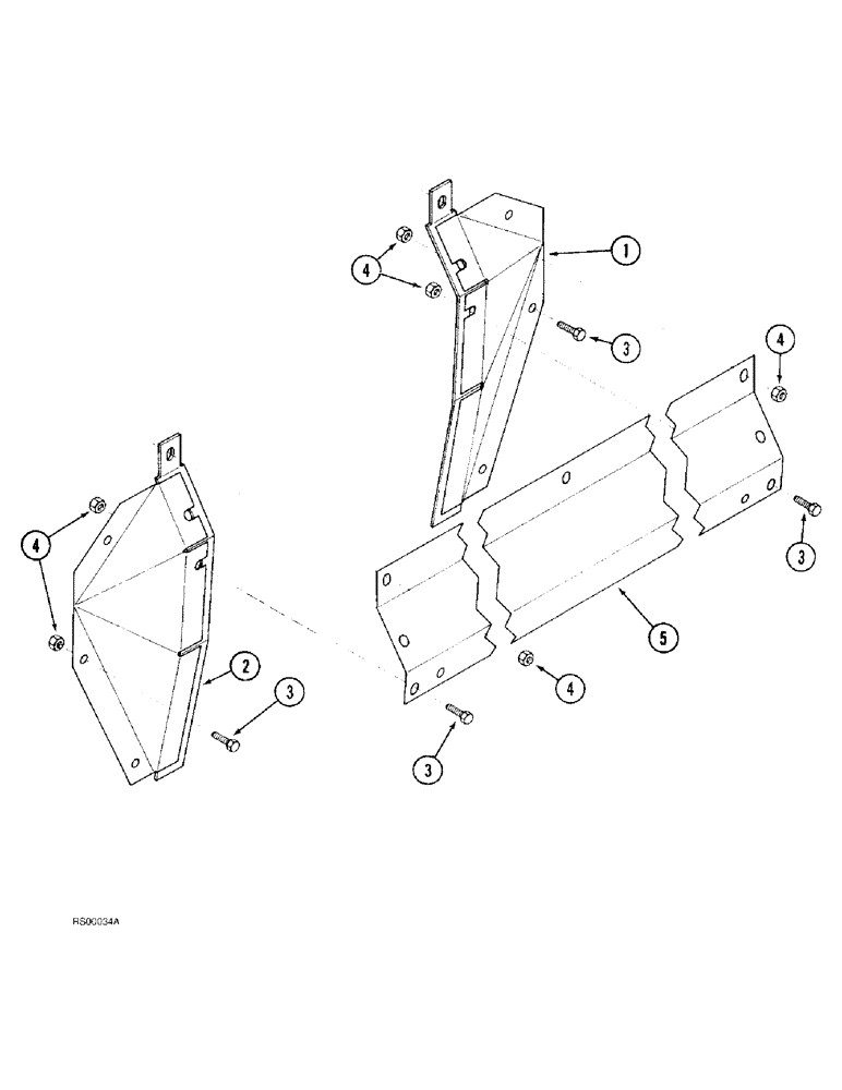 Схема запчастей Case IH 1015 - (9-40) - FEEDER FACE DEFLECTOR, 1420, 1440, 1460 AND 1480 COMBINE (58) - ATTACHMENTS/HEADERS