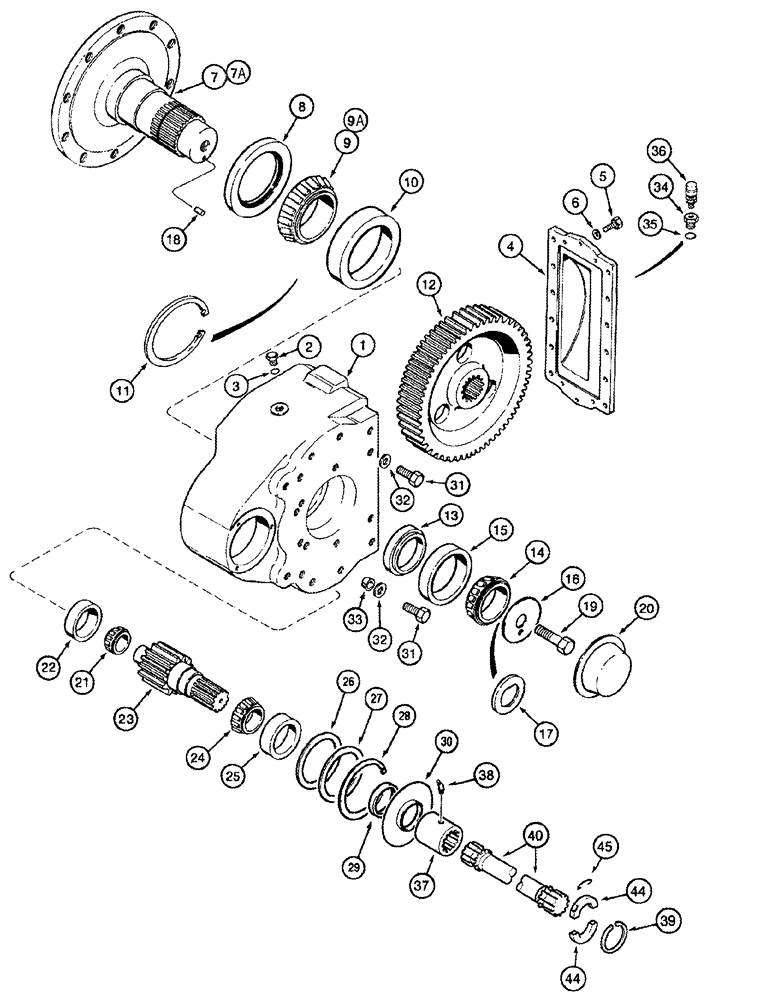 Схема запчастей Case IH 2366 - (06-29) - FINAL DRIVE ASSY - HEAVY DUTY (03) - POWER TRAIN