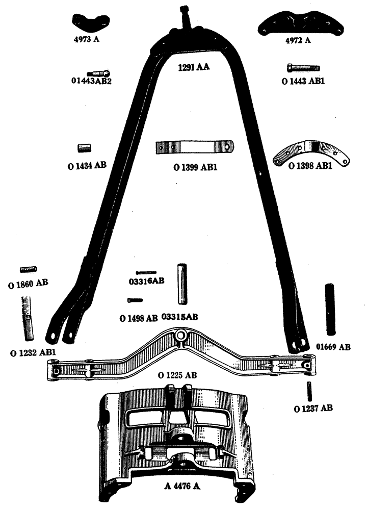 Схема запчастей Case IH L-SERIES - (071) - FRONT AXLE AND RADIUS ROD (06) - POWER TRAIN
