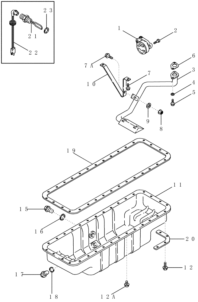 Схема запчастей Case IH 2377 - (02-23) - OIL PUMP, PAN - OIL PAN HEATER KIT (01) - ENGINE