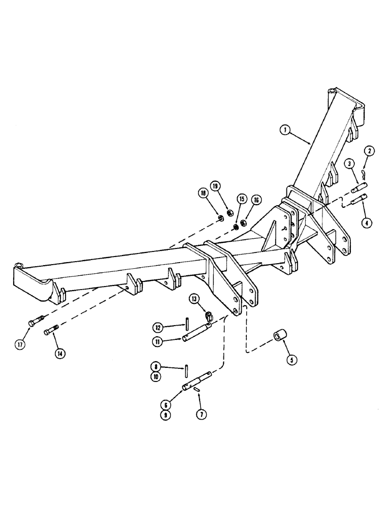 Схема запчастей Case IH 513V - (02) - FRAME, SEVEN SHANK 