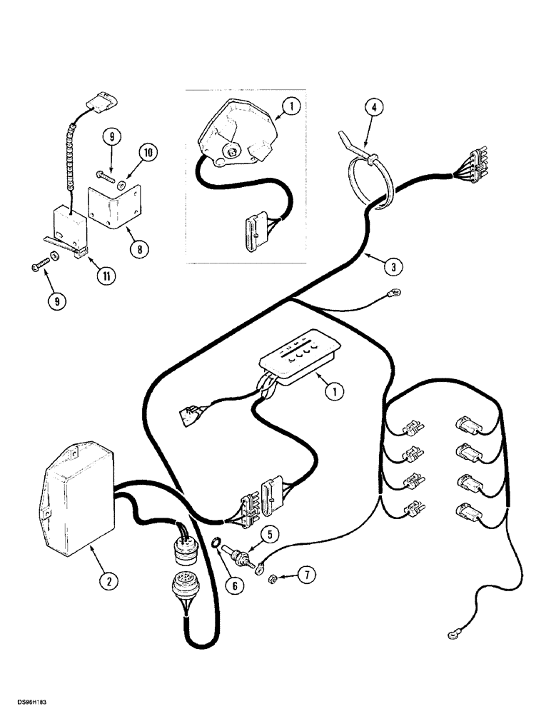 Схема запчастей Case IH 5150 - (4-08) - HARNESS - POWERSHIFT, (JJF1030000 - ) (04) - ELECTRICAL SYSTEMS