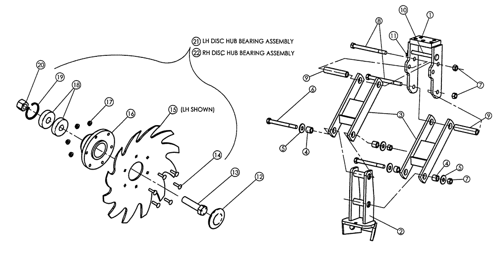 Схема запчастей Case IH 5310 - (75.200.11) - ROW CLEANER (09) - CHASSIS/ATTACHMENTS