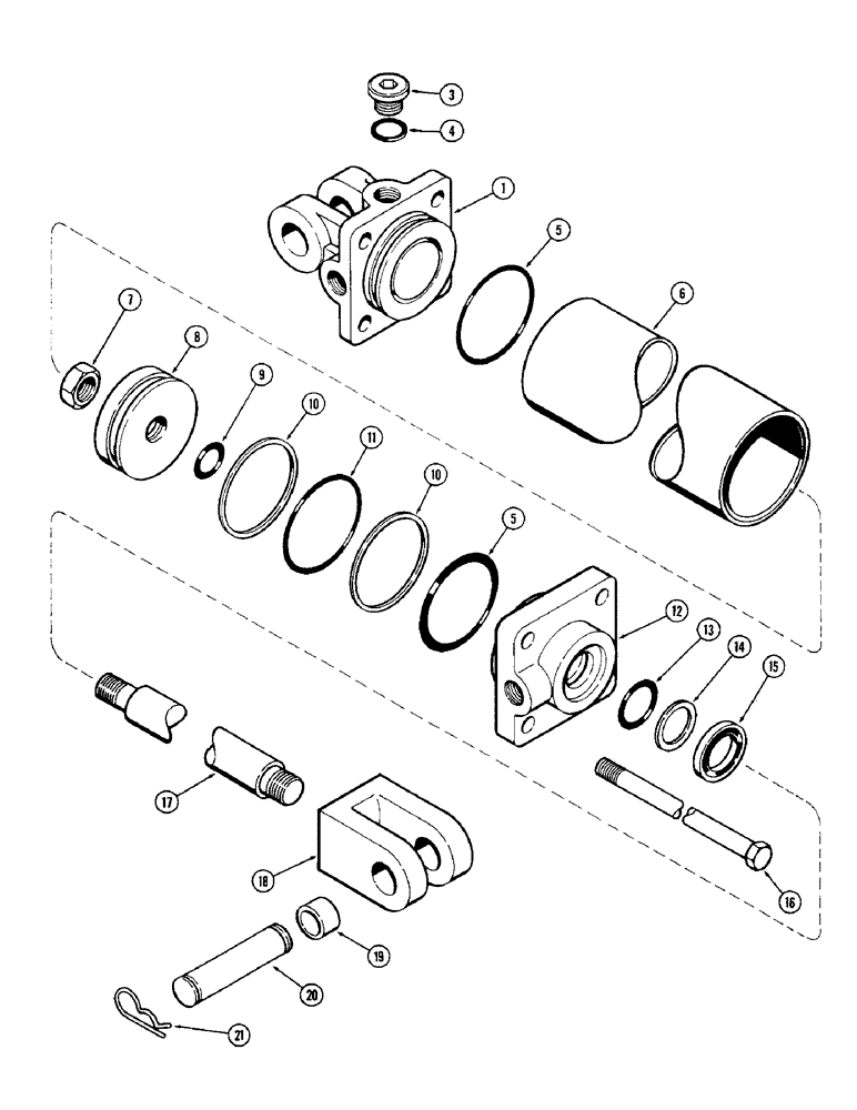 Схема запчастей Case IH DOT 17 - (12) - T56444 CYLINDER 